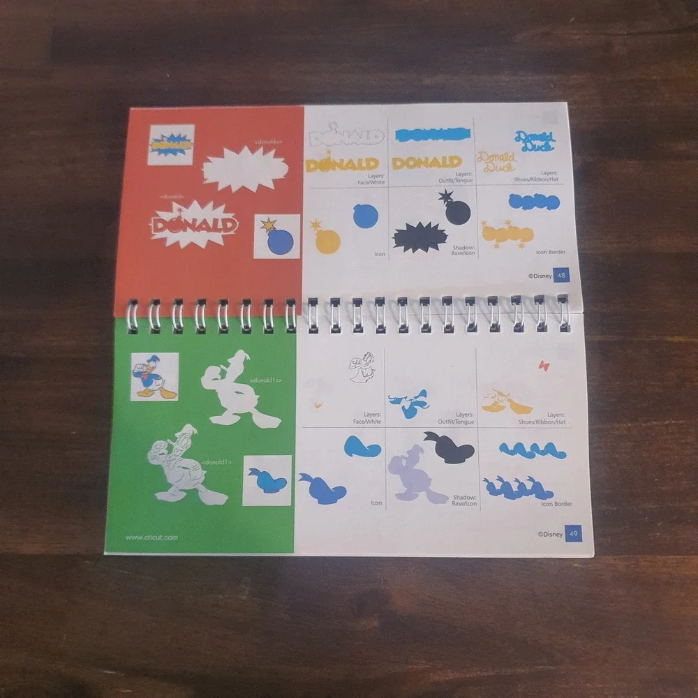 Disney Mickey Friends Cricut Cartridge with‎ Overlay Manual 290382 Scrapbooking